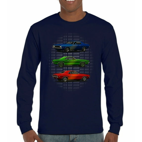 1970 Road Legends Muscle Car Long Sleeve T-shirt American Vintage Classic