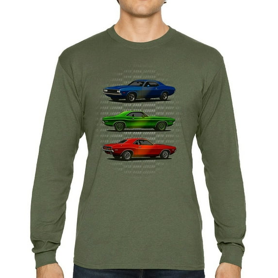 1970 Road Legends Muscle Car Long Sleeve T-shirt American Vintage Classic