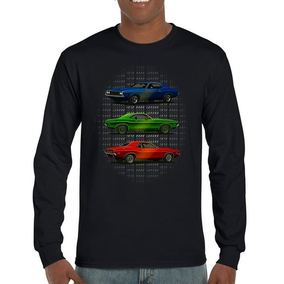 1970 Road Legends Muscle Car Long Sleeve T-shirt American Vintage Classic
