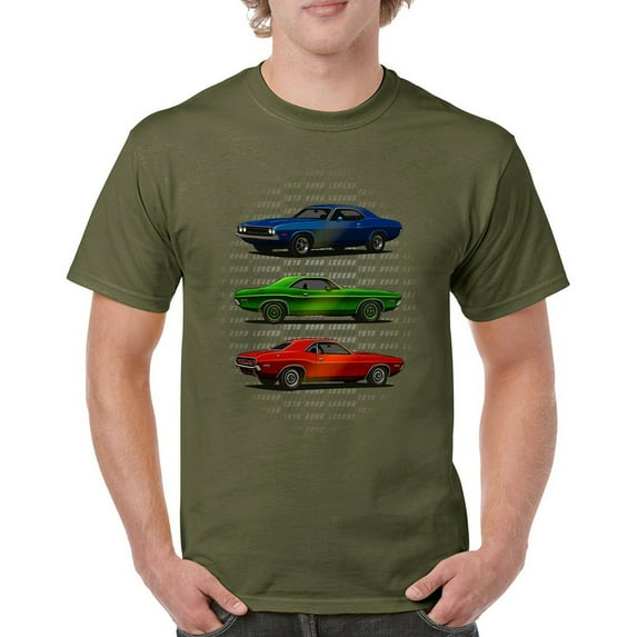 1970 Road Legends Muscle Car T-shirt American Vintage Classic Men's Tee
