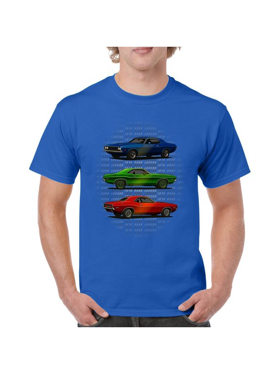 1970 Road Legends Muscle Car T-shirt American Vintage Classic Men's Tee