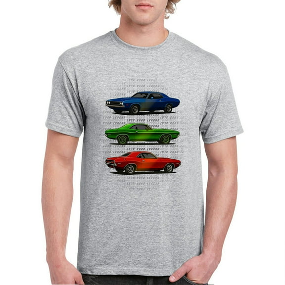 1970 Road Legends Muscle Car T-shirt American Vintage Classic Men's Tee