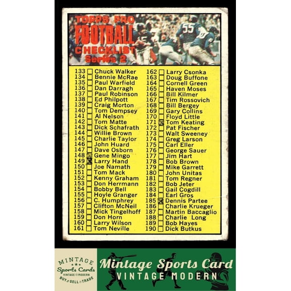 1970 Topps MLB Baseball Trading Card 2nd Series Checklist 133-263 CL #128 Marked