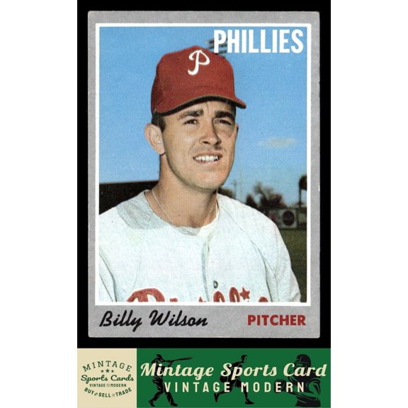1970 Topps Billy Wilson #28 Philadelphia Phillies Baseball Card