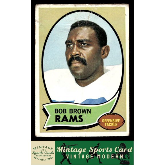 1970 Topps Bob Brown Los Angeles Rams #178 Football Card
