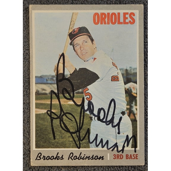 1970 Topps Brooks Robinson #230 Autograph Auto Signed JSA