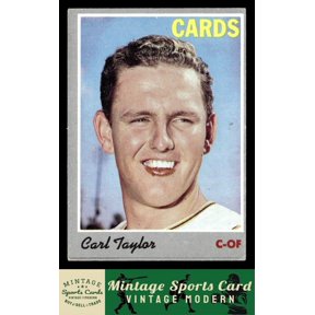 1970 Topps Carl Taylor #76 St. Louis Cardinals Baseball Card