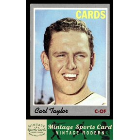1970 Topps Carl Taylor #76 St. Louis Cardinals Baseball Card