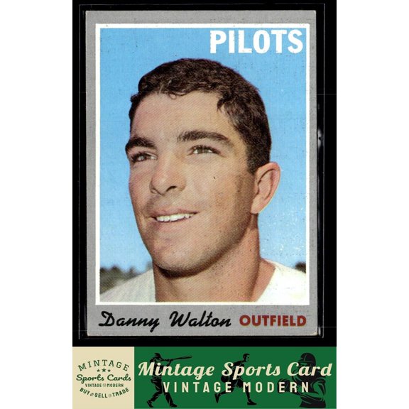 1970 Topps Danny Walton #134 RC Seattle Pilots Baseball Card