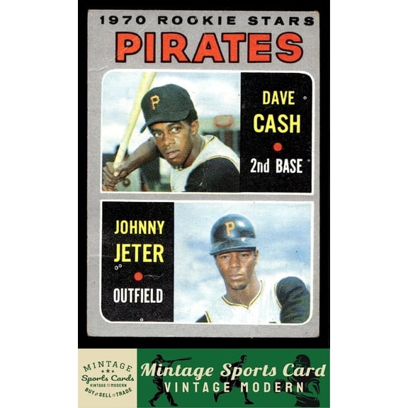 1970 Topps Dave Cash / Johnny Jeter #141 RC