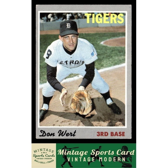 1970 Topps Don Wert #33 Detroit Tigers Baseball Card