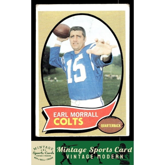 1970 Topps Earl Morrall #88 Baltimore Colts Football Card