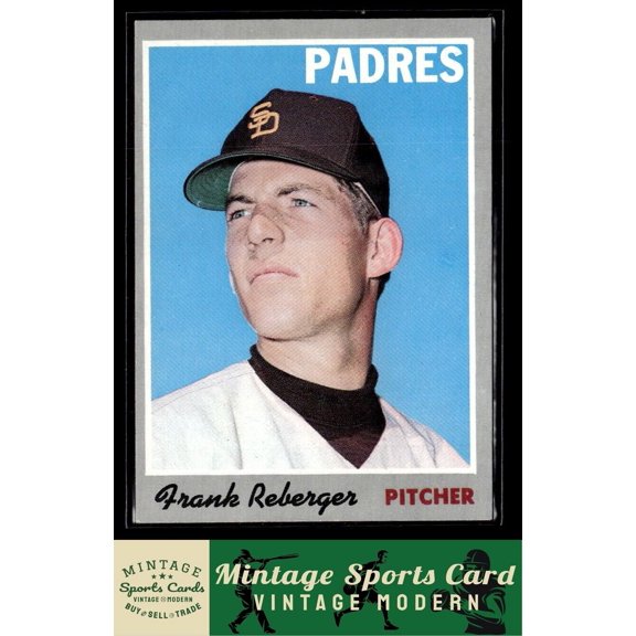 1970 Topps Frank Reberger #103 San Diego Padres Baseball Card