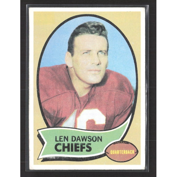 Very Good 1970 Topps Len Dawson #1 Kansas City Chiefs Football Card