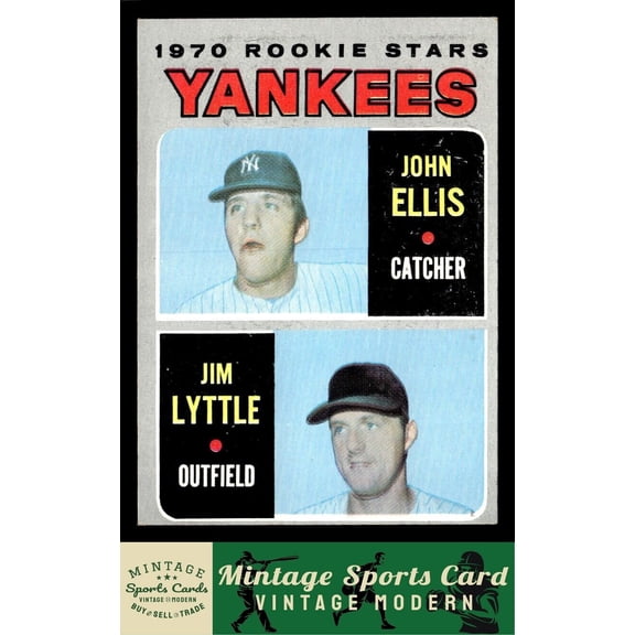 1970 Topps Yankees 1970 Rookie Stars (John Ellis / Jim Lyttle) #516 RC