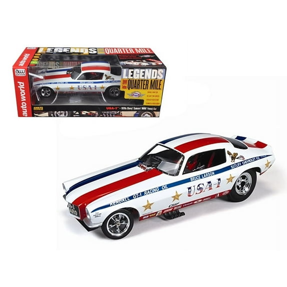1970\'s Bruce Larson USA-1 Chevrolet Camaro Funny Car 1/18 Model Car by Autoworld