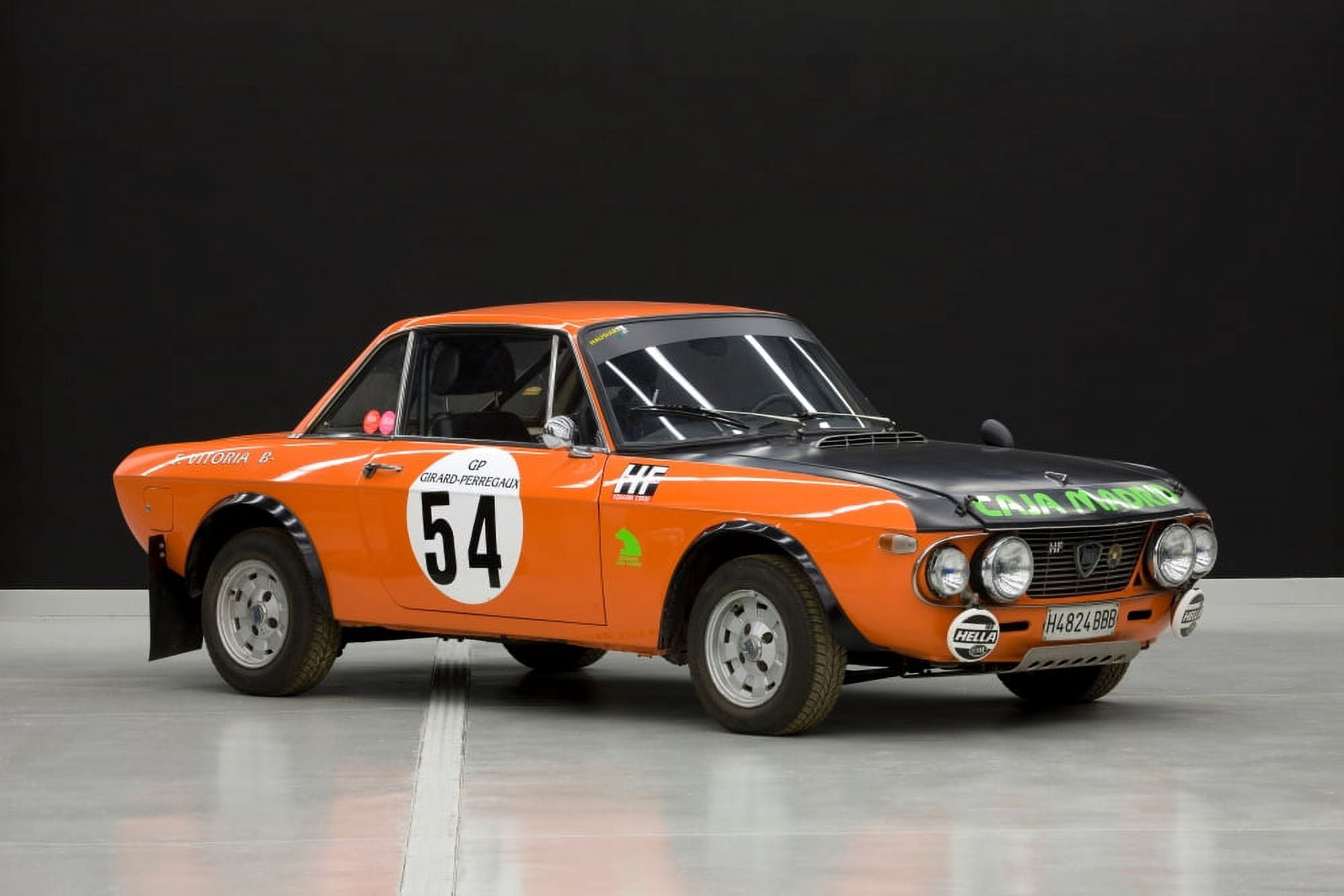 1970`s Lancia Fulvia HF rally car Canvas Art - Panoramic Images (18 x 24)