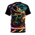 thumbnail image 1 of 1970's Retro Neon Classic Motorcycle: (S-3XL), 1 of 7