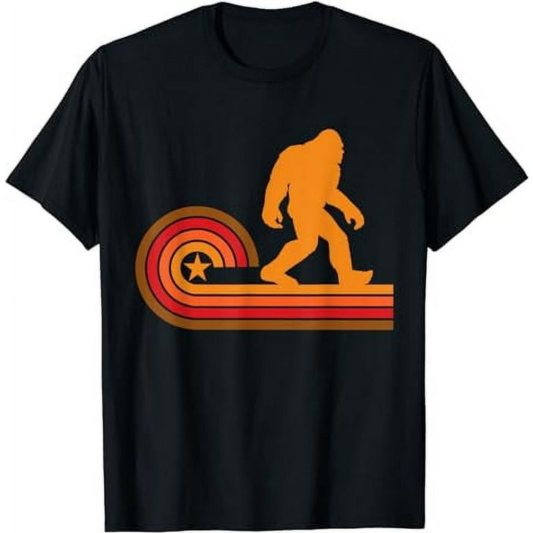Retro 1970'S Style Sasquatch Silhouette Bigfoot T-Shirt Retro 1970'S Style Sasquatch Silhouette Bigfoot T-Shirt