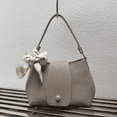 thumbnail image 1 of Women's Fabric Bow Top Handle Handbag,oak color, 1 of 1