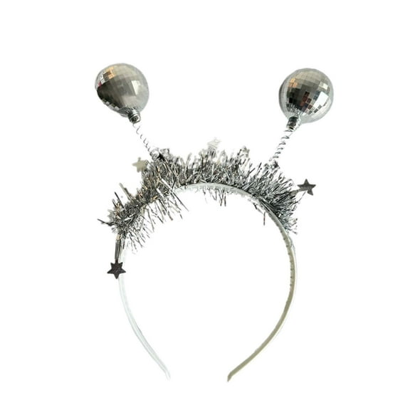 1970s Retro Disco Party Electroplated Headband Carnival Accessory For Festivals And Masquerade Metal Headband Plain Fashion Head Band Thick Stretchy Headbands Sweat Bands Mens Hair Wire Band Wire