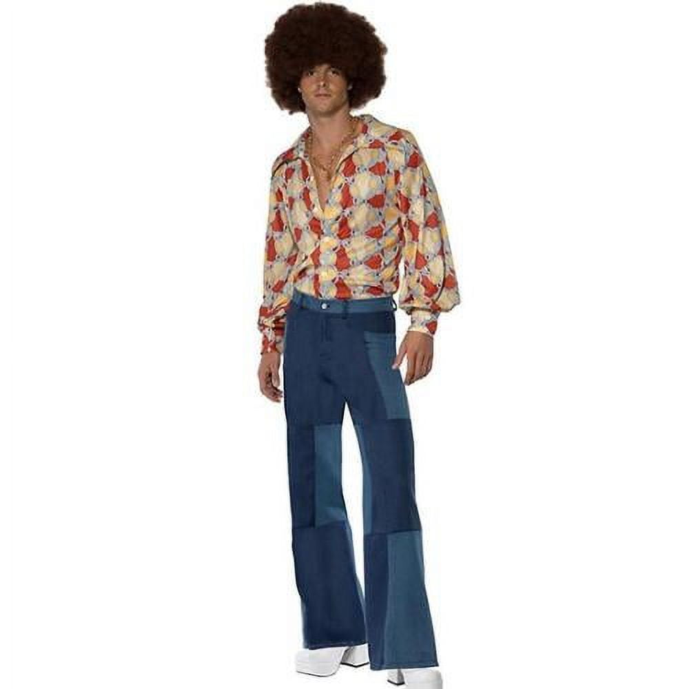 1970s Retro Costume Adult 70s Disco Medium Male Blue Philippines