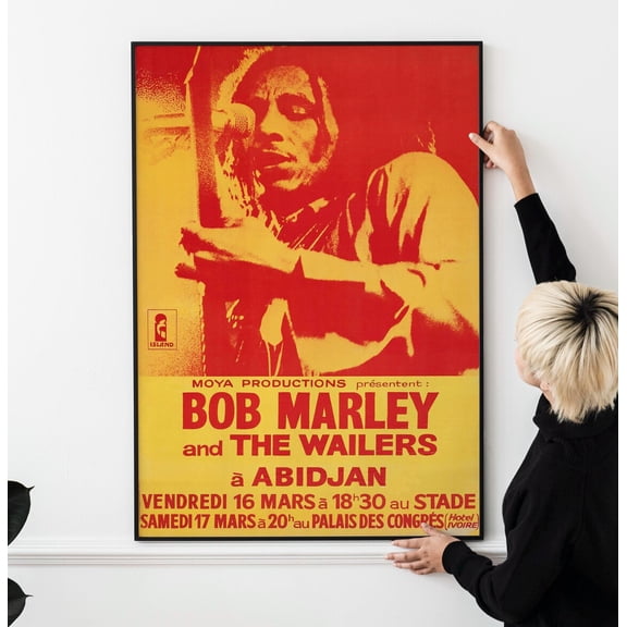 1970s Vintage Reggae Poster, Unframed Paper Poster 24x36in