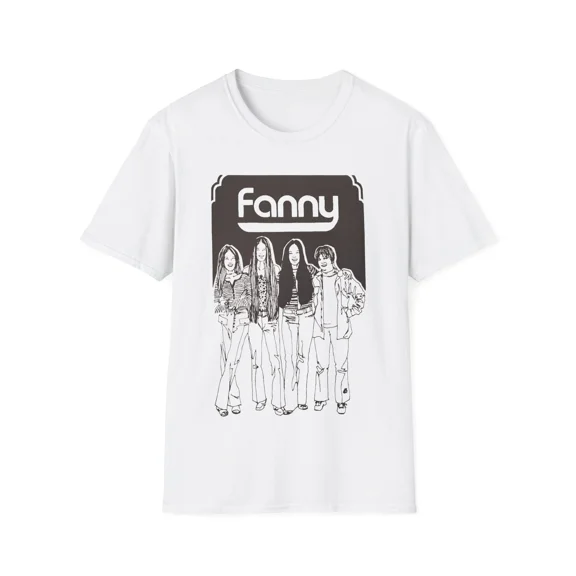 1970s rock n roll band FANNY show poster tshirt