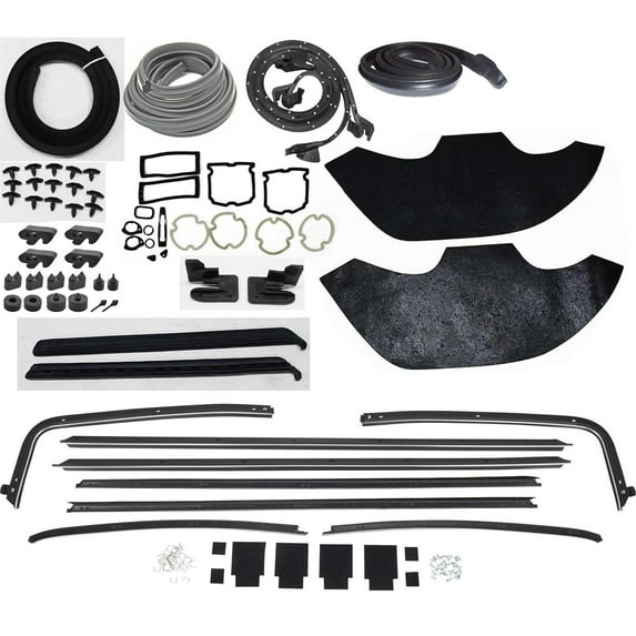 1971-72 Chevelle Weatherstrip Kit, 2 Door Hardtop