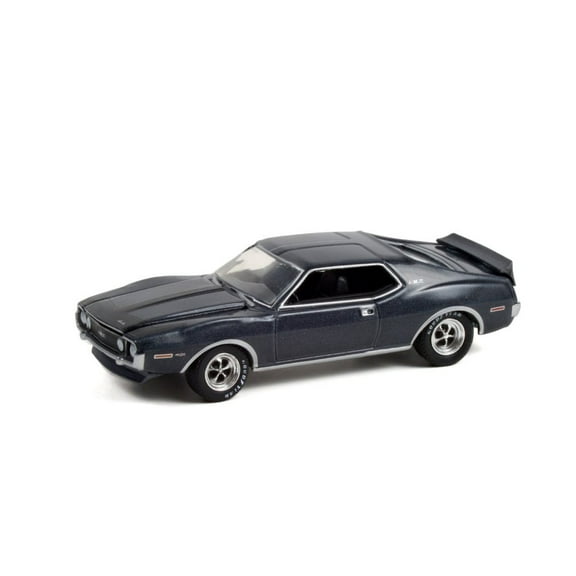 1971 AMC Javelin AMX, Charcoal Gray Metallic - Greenlight 13310A/48 - 1/64 scale Diecast Car