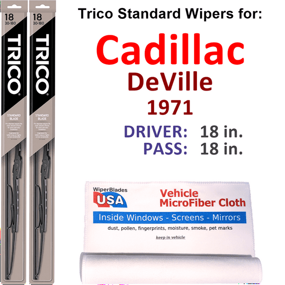 1971 Cadillac DeVille Wiper Blades (Set of 2)