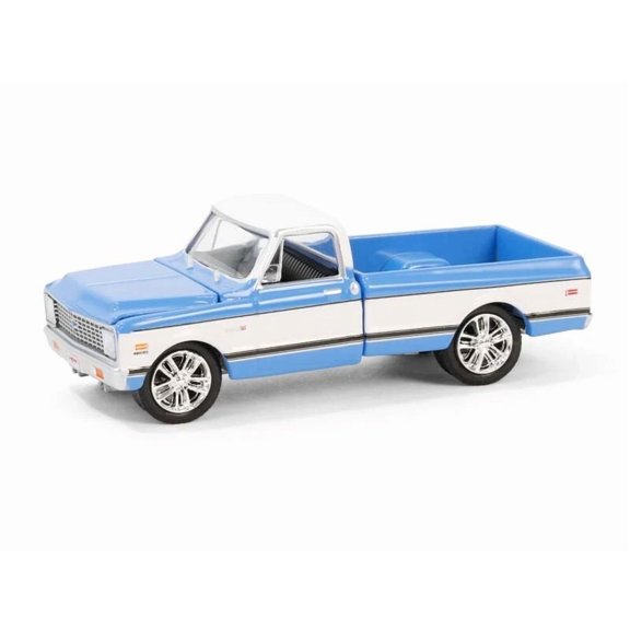 1971 Chevrolet C10 Super Cheyenne - Blue 1:64 Scale Model - Greenlight 37310E