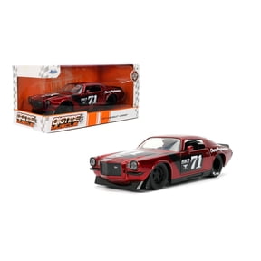 1971 Chevrolet Camaro #71 Red Metallic with Black Stripes "Bigtime Muscle" Series 1/24 Diecast Model Car by Jada(Selections May Vary)