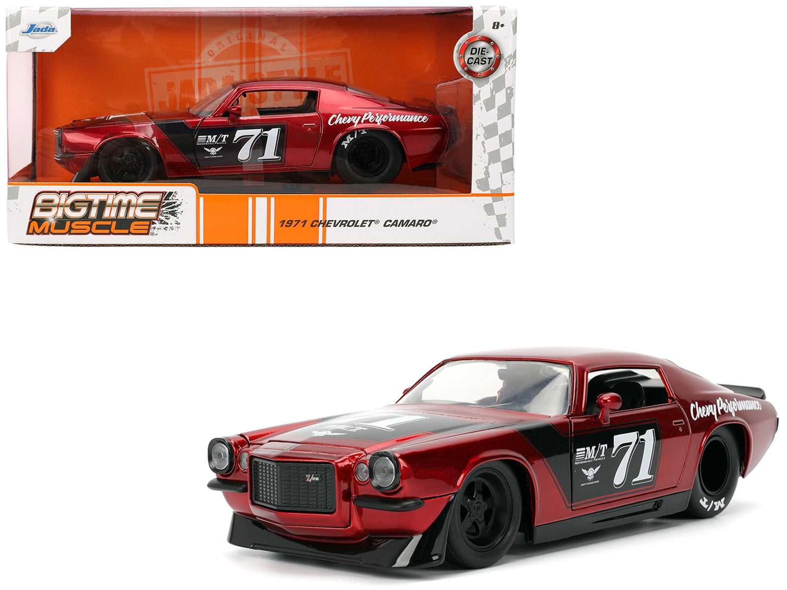 1971 Chevrolet Camaro #71 Red Metallic with Black Stripes 