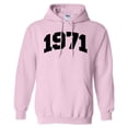 thumbnail image 1 of 1971 College Style Hoodie Sweatshirt Unisex Large Pink, 1 of 5