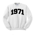 thumbnail image 1 of 1971 College Style Sweatshirt Unisex Large White, 1 of 5