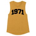thumbnail image 1 of 1971 College Style Women's Muscle Tank Large Antique Gold, 1 of 5