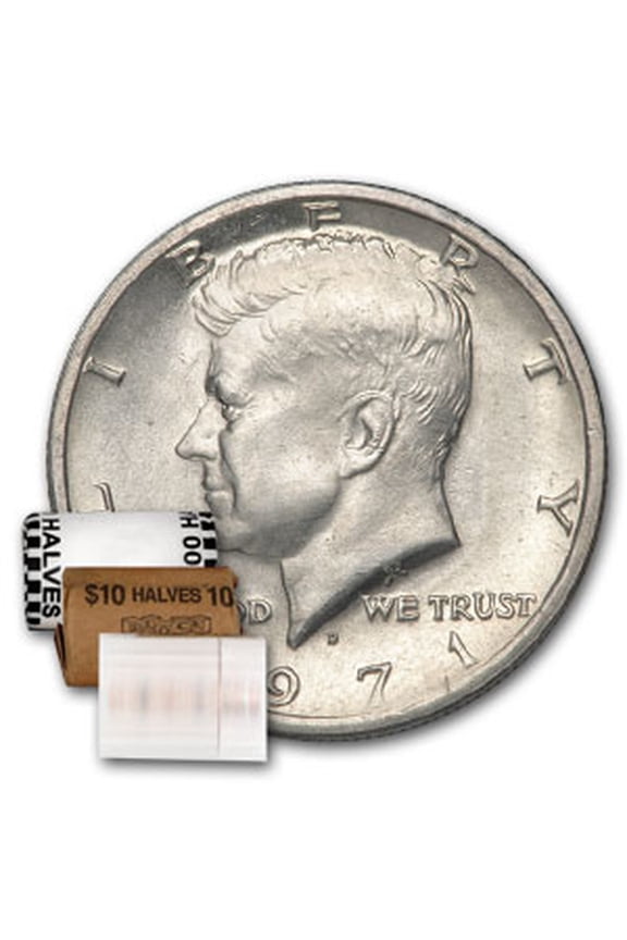 1971-D Kennedy Half Dollar 20-Coin Roll BU