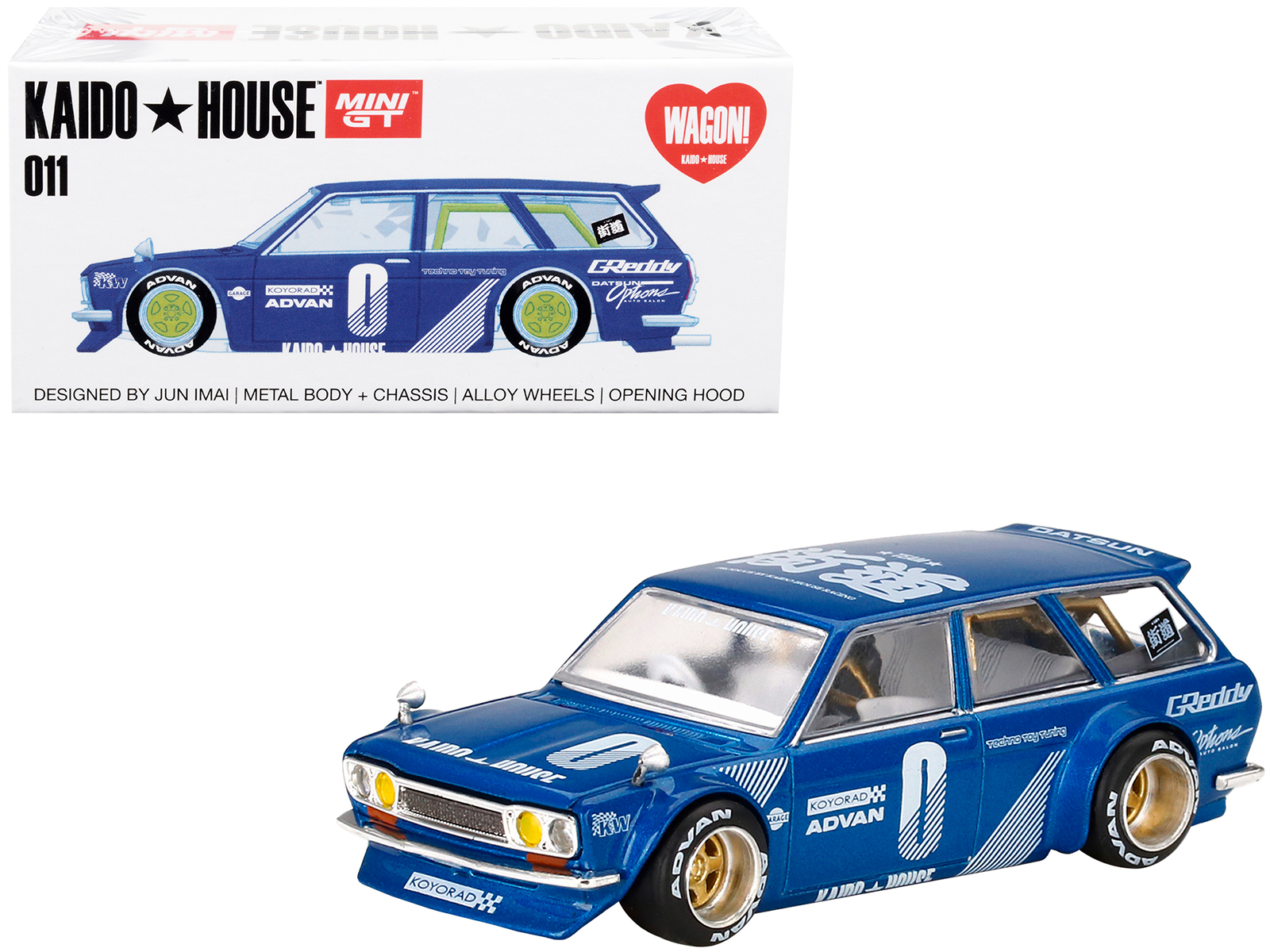 MINI GT 1/64 - DATSUN Kaido 510 Wagon - Walmart.com