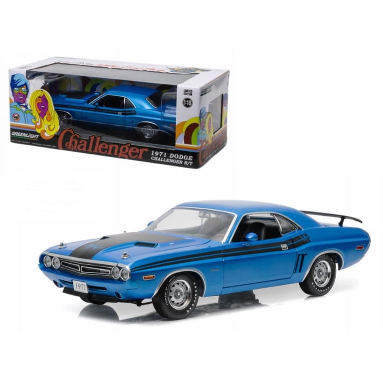 1971 Dodge Challenger HEMI R/T B-5 Blue 1/18 Dieca - Walmart.com