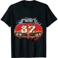 thumbnail image 1 of 1971 Dodge Charger Super Bee Classic Vintage Racing Cars and Trucks Men's Graphic T-Shirt, 1 of 5