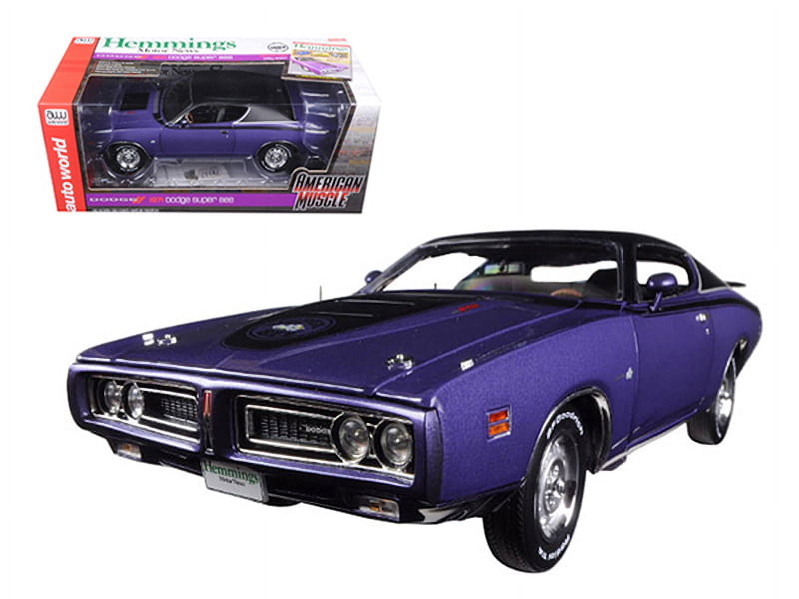 Auto World '71 Dodge Charger R/T 426 Hemi Plum Crazy 1:18