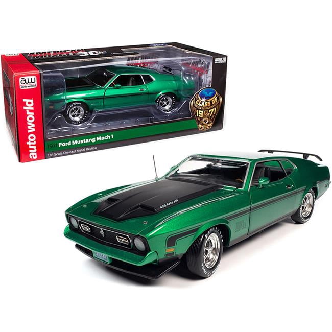 Diecast 1971 Ford Mustang Mach 1 429 Ram Air Grabber Green