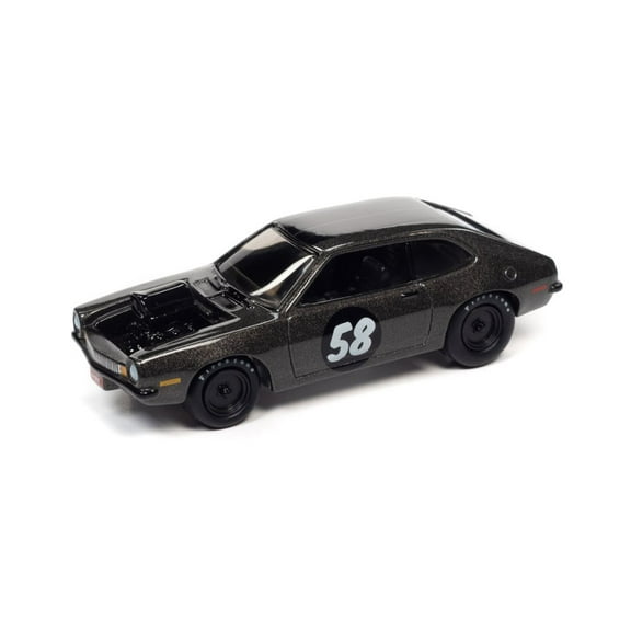 1971 Ford Pinto, Galaxy Gray - Johnny Lightning JLSP183/24A - 1/64 scale Diecast Model Toy Car