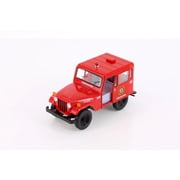 1971 Jeep DJ-5B Firefighter Edition, Red - Kinsmart 5433DPR - 1/26 Scale Diecast Model Car