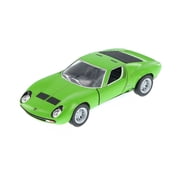 1971 Lamborghini Miura P400 SV Hard Top, Green - Kinsmart 5390D - 1/34 Scale Diecast Model Toy Car Brand New, but NOT IN BOX