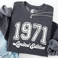 thumbnail image 1 of 1971 Limited Edition Sweatshirt: Retro 70S Birthday Sweatshirt All Size S-5XL, 1 of 5