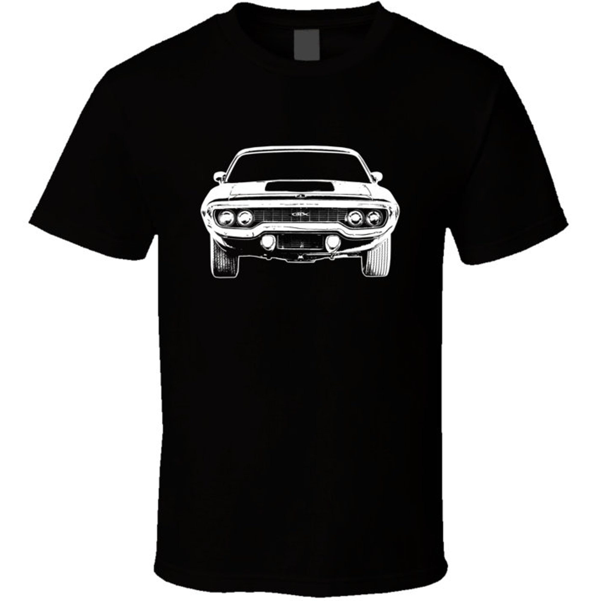 1971 Plymouth Gtx Front View Silhouette Classic Muscle Car Enthusiast T