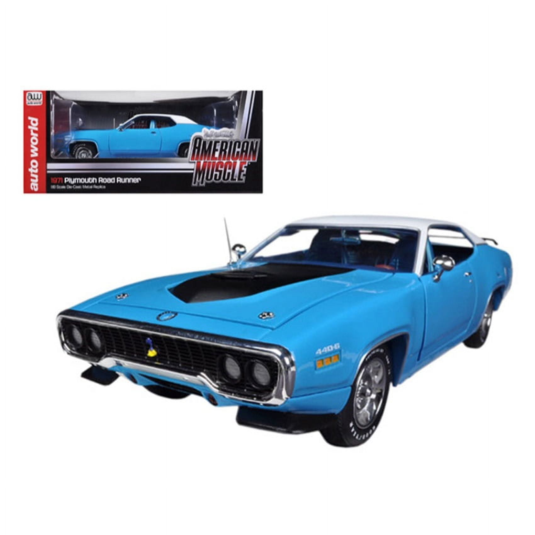お気に入り 6 440 Runner Road Plymouth 1971 Pack to Limited Blue Petty ミニカー
