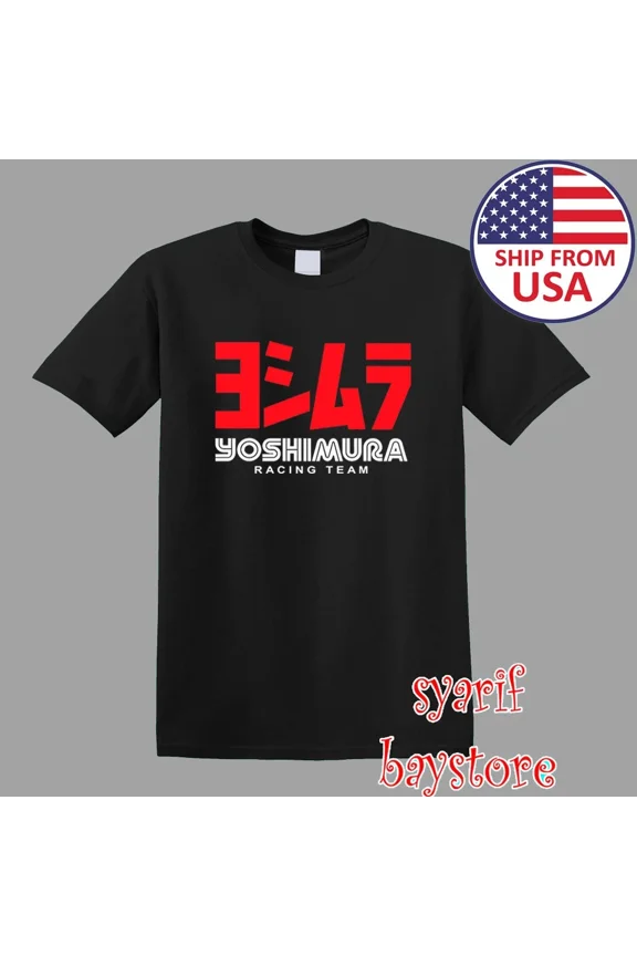 Yoshimura Racing Team Men's Black Size S to 5XL